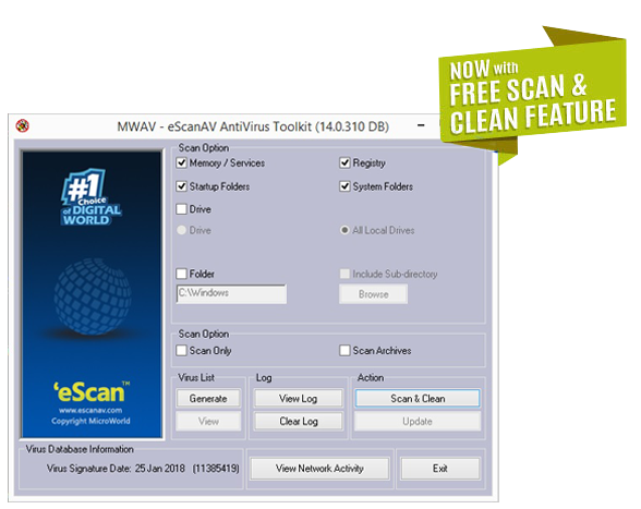 escan antivirus for windows download